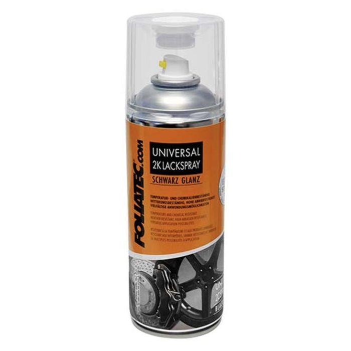 Foliatec FO2131 Pintura en Spray Universal 2C Negra Brillante 400 mL Resistente al Calor, Químicos y Corrosión para Pinzas de Freno Foliatec FO2131 Pintura en Spray Universal 2C Negra Brillante 400 mL Resistente al Calor, Químicos y Corrosión para Pinzas de Freno