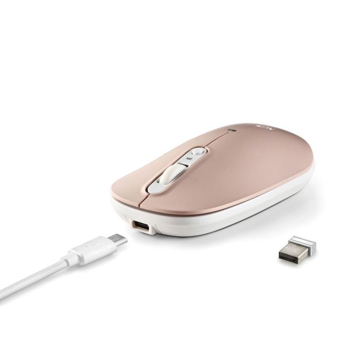 Ratón Inalámbrico por Bluetooth NGS Shell-RB/ Batería recargable/ Hasta 1600 DPI/ Azul/ Blanco/ Rosa 3 Ratón Inalámbrico por Bluetooth NGS Shell-RB/ Batería recargable/ Hasta 1600 DPI/ Azul/ Blanco/ Rosa 3