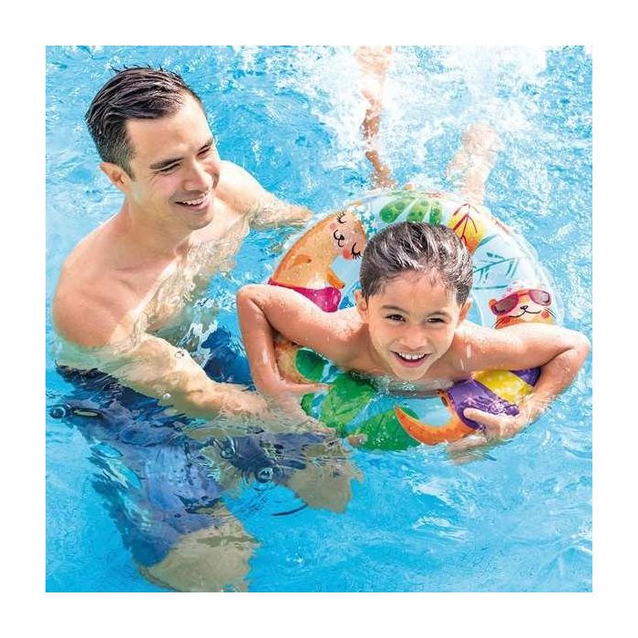 Intex Flotador Transparente de Piscina 61 cm para Niños (6-10 Años) - 3 Modelos Surtidos, Fabricado en PVC 9 Intex Flotador Transparente de Piscina 61 cm para Niños (6-10 Años) - 3 Modelos Surtidos, Fabricado en PVC 9
