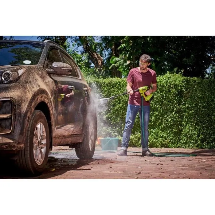 Ryobi Pistola de Alta Presión Inalambrica ONE+ 18V RY18PW22A-125 - 22 Bares - 182 L - Batería 2.5 Ah 4