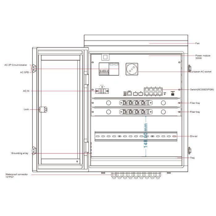 Ernitec Electra-M10-Outdoor Switch Ethernet Industrial PoE Gestionado L2 de 10 Puertos para Exteriores IP66 802.3bt 4