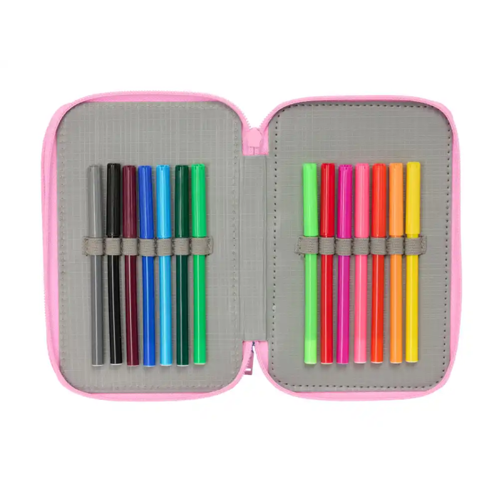 Safta Plumier Triple 37 Pcs Frozen 12,5x19,5x5,5cm 5