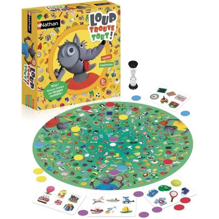 Nathan El lobo lo encuentra todo - Juego de Buscar y Encontrar Imágenes, 2 Modos: Cooperativo y Competitivo con Reloj de Arena Nathan El lobo lo encuentra todo - Juego de Buscar y Encontrar Imágenes, 2 Modos: Cooperativo y Competitivo con Reloj de Arena