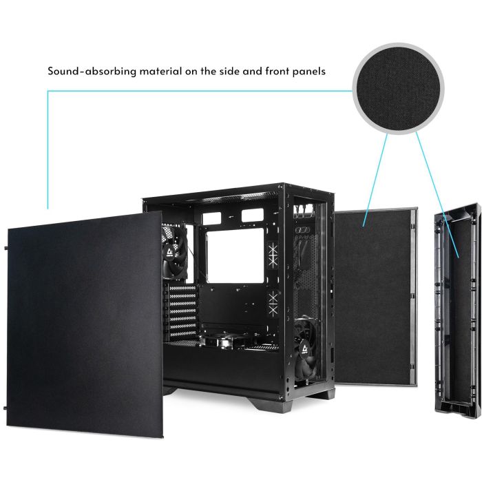 Chieftec APEX Series GA-01B-Q-OP Midi Tower PC ATX/EATX/ITX/microATX/Mini-ITX USB 3.2 Gen 1/Gen 2 9