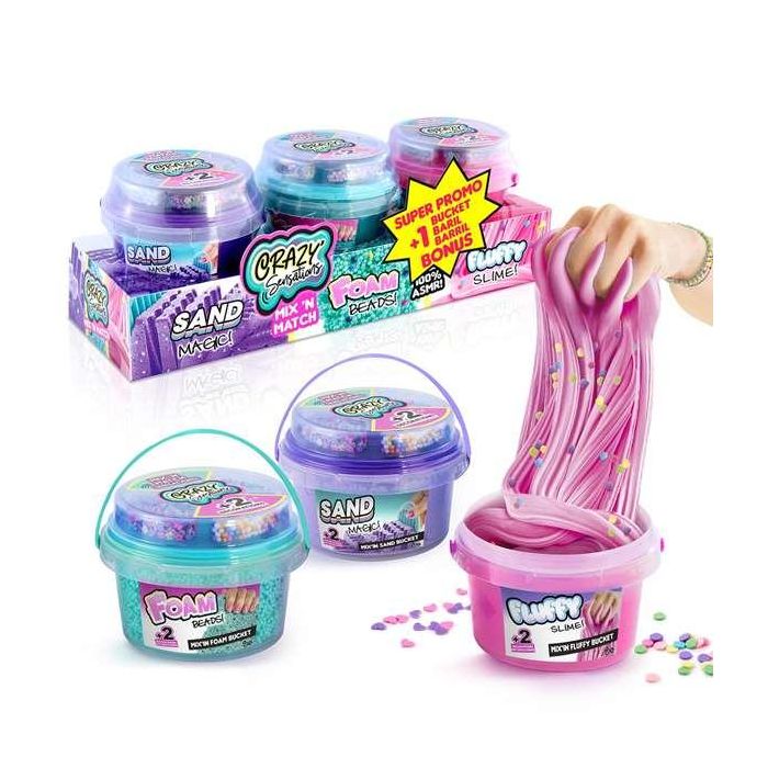 Craze sensations mix&match pack 3 cubos de diferentes texturas (slime esponjoso, perlas de espuma y arena mágica) 38x12,5x14cm 1 Craze sensations mix&match pack 3 cubos de diferentes texturas (slime esponjoso, perlas de espuma y arena mágica) 38x12,5x14cm 1