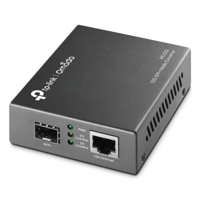 TP-Link Omada MC420L convertidor de medio 10000 Mbit/s Multimodo, Monomodo Negro TP-Link Omada MC420L convertidor de medio 10000 Mbit/s Multimodo, Monomodo Negro