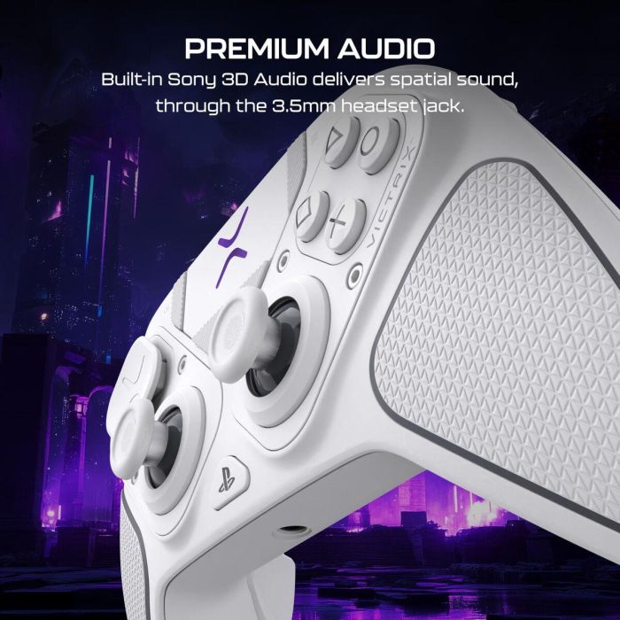 Turtle Beach 0840454400847 Mando modular Victrix Pro BFG Reloaded inalámbrico, blanco para PlayStation 12