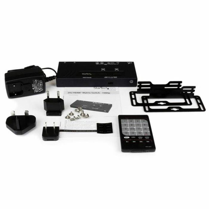 Switch HDMI Startech VS222HDQ Negro 4 Switch HDMI Startech VS222HDQ Negro 4
