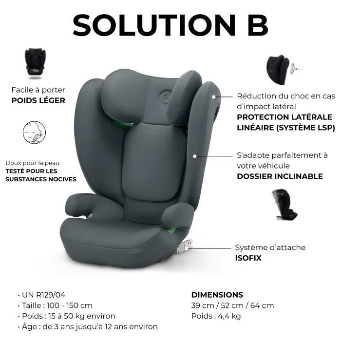 Cbx By Cybex CYB4063846370825 Solución automática B I -FIX acero gris Grupo 2/3 - gris 1