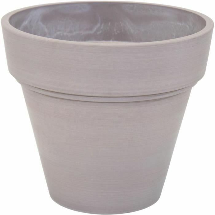 Mega Collections 130833 Jardinera Ecostone Maceta Ø 41 cm H 35 cm Taupe
