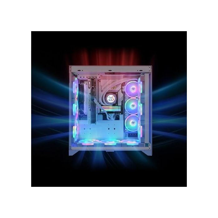 140mm Thermaltake SWAFAN EX14 ARGB PC Cooling Fan Hydrangea Blue TT Premium Edition 3 Fan Pack 4 140mm Thermaltake SWAFAN EX14 ARGB PC Cooling Fan Hydrangea Blue TT Premium Edition 3 Fan Pack 4