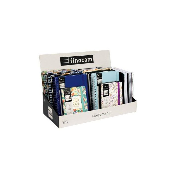 Agenda Anual (2025-26) Finocam 16 Meses Surtido Expositor De 24