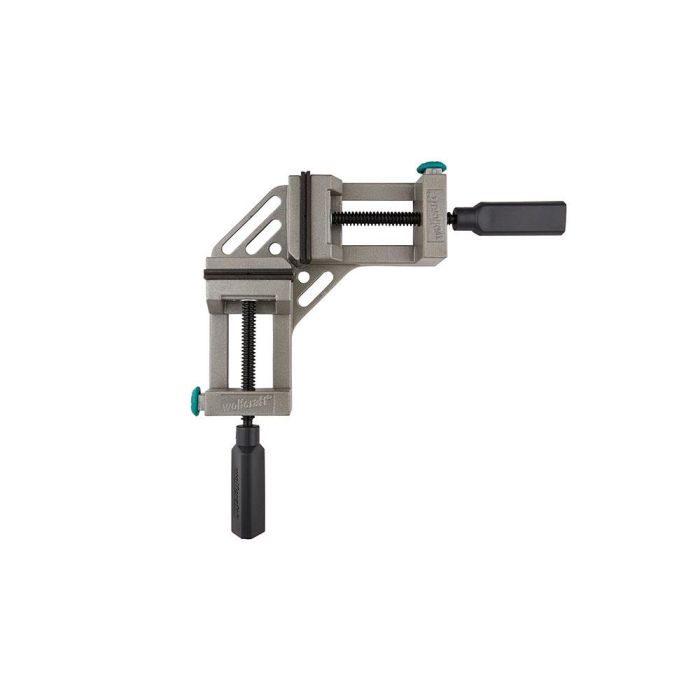 Wolfcraft Torno de ángulo doble 3415000, Aluminio