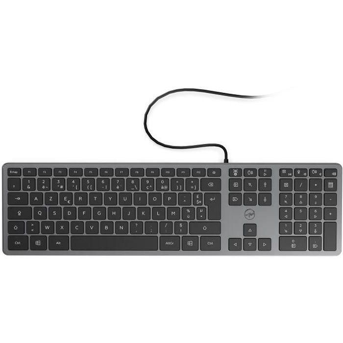 MOBILITY LAB Teclado con cable delgado con acabado metálico - Gris espacial MOBILITY LAB Teclado con cable delgado con acabado metálico - Gris espacial