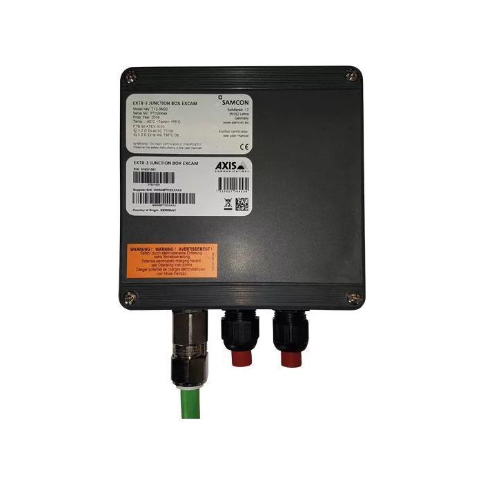 Axis Caja de conexiones EXTB-3 para cámaras ExCam con riesgo de explosión Axis Caja de conexiones EXTB-3 para cámaras ExCam con riesgo de explosión