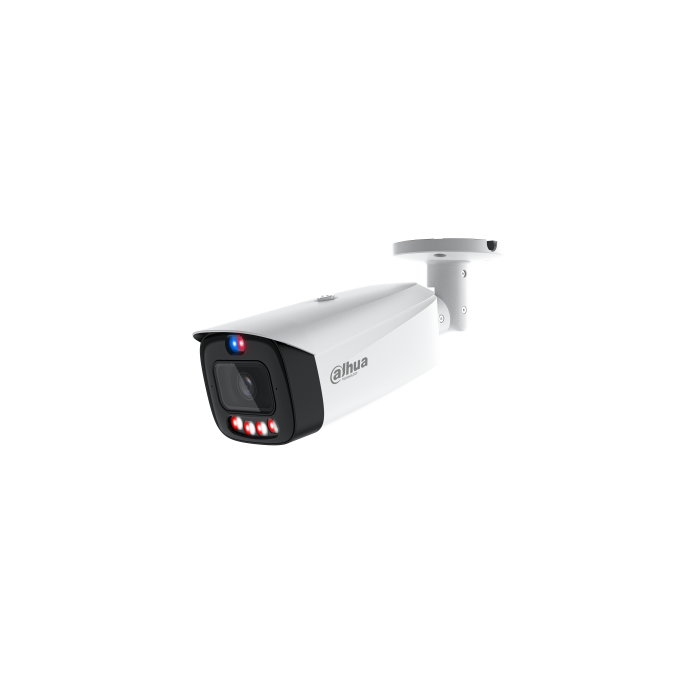 (Dh-Ipc-Hfw3449T1P-As-Pv-0280B-Pro) Dahua Camara Ip Wizcolor Bullet Wizsense Serie 3 4Mp con Inteligencia Artificial, Soporta Microsd 256Gb Tioc Pro Alarma In/Out, Acupick, Smd 4.0, 12 Vdc/Poe, Ip67, 2.8Mm 4