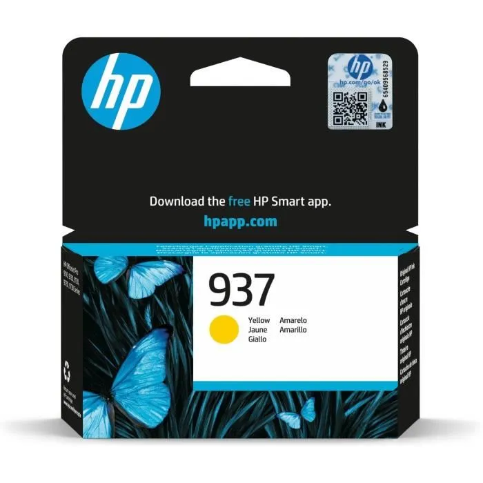 HP Cartucho de Tinta Amarillo Nº 937 para Officejet Pro 9110B, 9120, 9120B, 9130, 9130B, 9700, 9720, 9730E, 9700E Series - Rendimiento 800 páginas 0 HP Cartucho de Tinta Amarillo Nº 937 para Officejet Pro 9110B, 9120, 9120B, 9130, 9130B, 9700, 9720, 9730E, 9700E Series - Rendimiento 800 páginas 0
