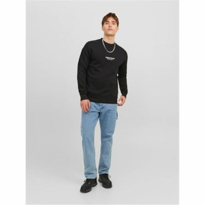 Sudadera sin Capucha Hombre Jack & Jones Jorvesterbro Negro 4 Sudadera sin Capucha Hombre Jack & Jones Jorvesterbro Negro 4