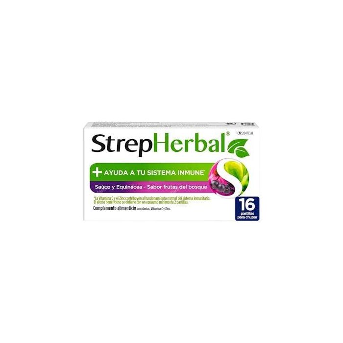STREPHERBAL Saúco y Equinácea 16 Pastillas para Chupar