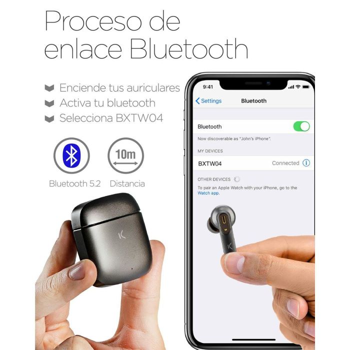 Auriculares Bluetooth KSIX Spark 7