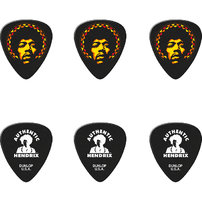 Dunlop Caja 6 Púas Signature Jimmy Hendrix Aura Mandala 2 Dunlop Caja 6 Púas Signature Jimmy Hendrix Aura Mandala 2