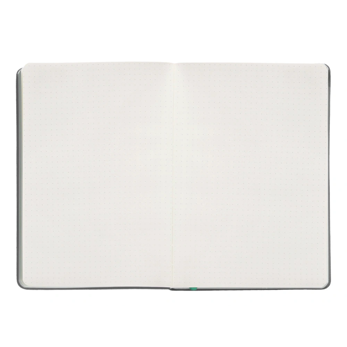 Antartik Cuaderno A5 Tapa Dura Hojas Puntos Gris y Turquesa 100 Hojas 80gr FSC 7