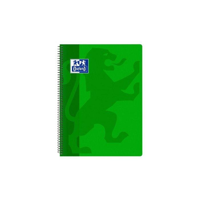 Bloc Oxford School Classic Tapa Pp Fº 80H Cuadric.4X4 90G Verde (Set de 5)