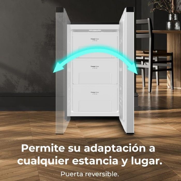 Cecotec Congelador vertical 87 L acero Bolero CoolMarket TF 87 Inox clase E 6