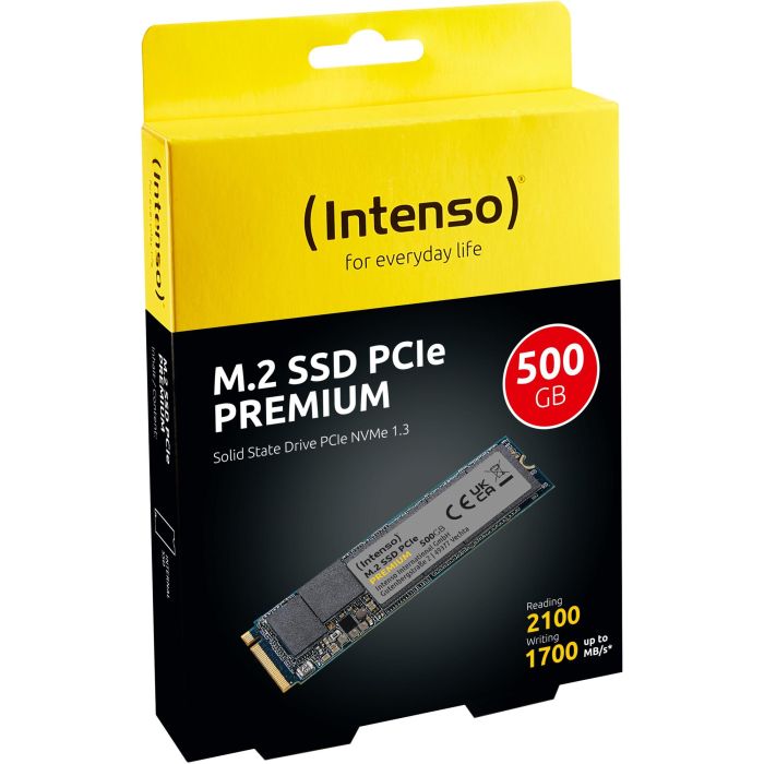 Intenso SSD Premium 500GB M.2 NVMe PCIe 3.0 x4 2100/1700 MB/s para PC/Portátil 1 Intenso SSD Premium 500GB M.2 NVMe PCIe 3.0 x4 2100/1700 MB/s para PC/Portátil 1