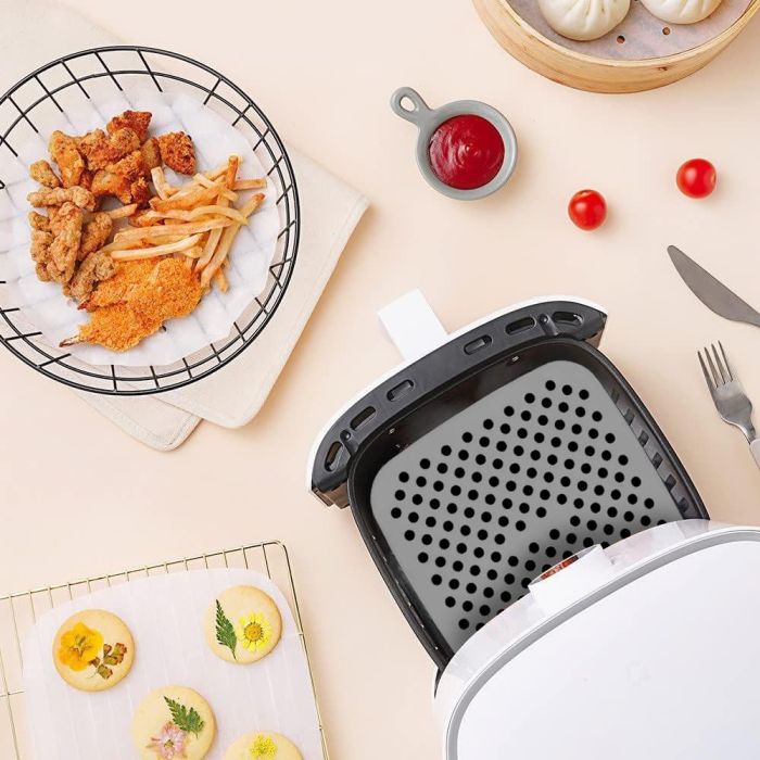 Base de silicona cuadrada para Air Fryer 18.5 cm Quttin - Inde (24 Unidades) 2 Base de silicona cuadrada para Air Fryer 18.5 cm Quttin - Inde (24 Unidades) 2