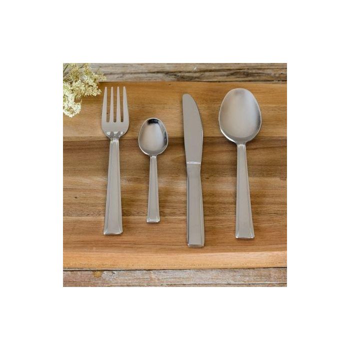 Pack 24 Cubiertos Monix M180973/ 6 Cucharas + 6 Tenedores + 6 Cuchillos + 6 Cucharas Café/ Acero inoxidable 2 Pack 24 Cubiertos Monix M180973/ 6 Cucharas + 6 Tenedores + 6 Cuchillos + 6 Cucharas Café/ Acero inoxidable 2