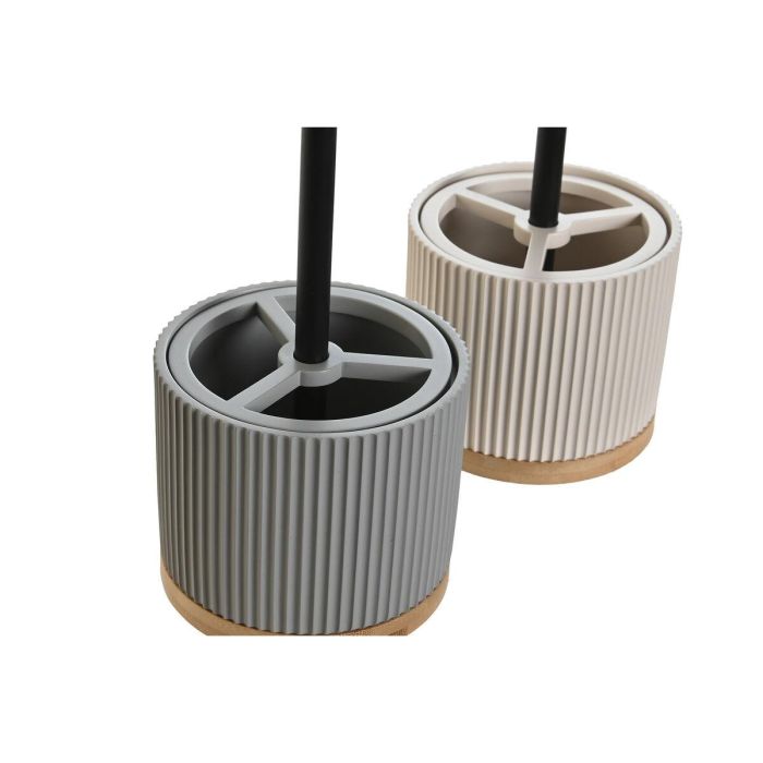 Organizador Basicos DKD Home Decor Beige Gris 12 x 36 x 14 cm (2 Unidades) 1 Organizador Basicos DKD Home Decor Beige Gris 12 x 36 x 14 cm (2 Unidades) 1
