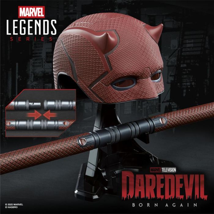 HASBRO Marvel Legends Series Replica Mascara y Baston de Combate Daredevil Born Again 0 HASBRO Marvel Legends Series Replica Mascara y Baston de Combate Daredevil Born Again 0