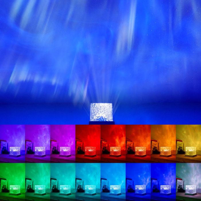 Proyector LED de Auroras Boreales Recargable Boralamp InnovaGoods 5 Proyector LED de Auroras Boreales Recargable Boralamp InnovaGoods 5