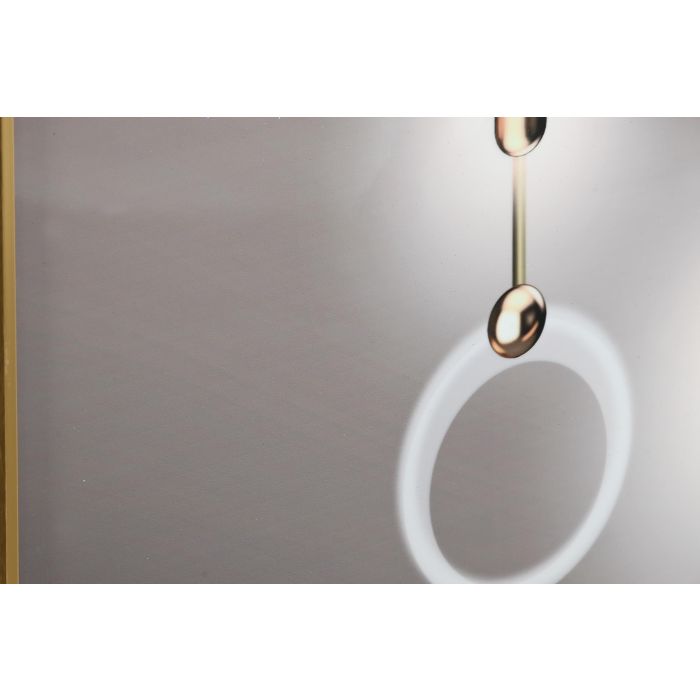 DKD Home Decor Set de 2 Cuadros Glam Beige Naranja con Diseño de Jarrones 160x80 cm y 3 cm de Profundidad, Aluminio y MDF 3