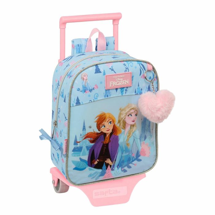 Mochila Escolar con Ruedas Frozen Ice magic Azul 22 x 27 x 10 cm