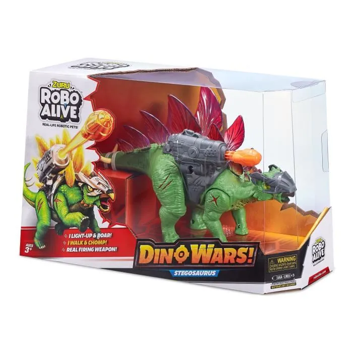 Zuru Robo Alive Dino Wars Stegosaurus Juguete para Batalla de Dinosaurios 1