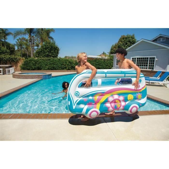 Intex Colchoneta Hinchable Furgoneta Hippie 178x91x23 cm para mayores de 9 años 2 Intex Colchoneta Hinchable Furgoneta Hippie 178x91x23 cm para mayores de 9 años 2