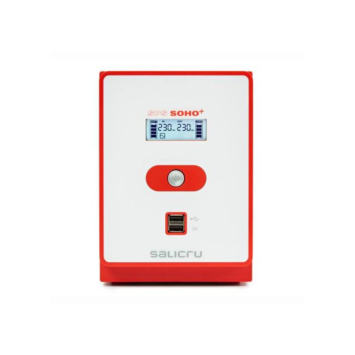 Salicru 647CA000012 UPS SAI Línea Interactiva SPS SOHO+ Torre 2,2 kVA 1200 W, 5 Salidas AC, AVR, USB y LCD 1 Salicru 647CA000012 UPS SAI Línea Interactiva SPS SOHO+ Torre 2,2 kVA 1200 W, 5 Salidas AC, AVR, USB y LCD 1