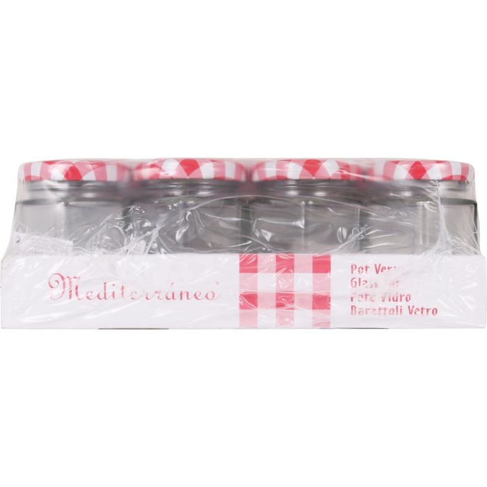 Mediterraneo Tarrito Vidrio Multiusos 95 cc 5.5 x 5 x 7.2 cm (24 Unidades) 2