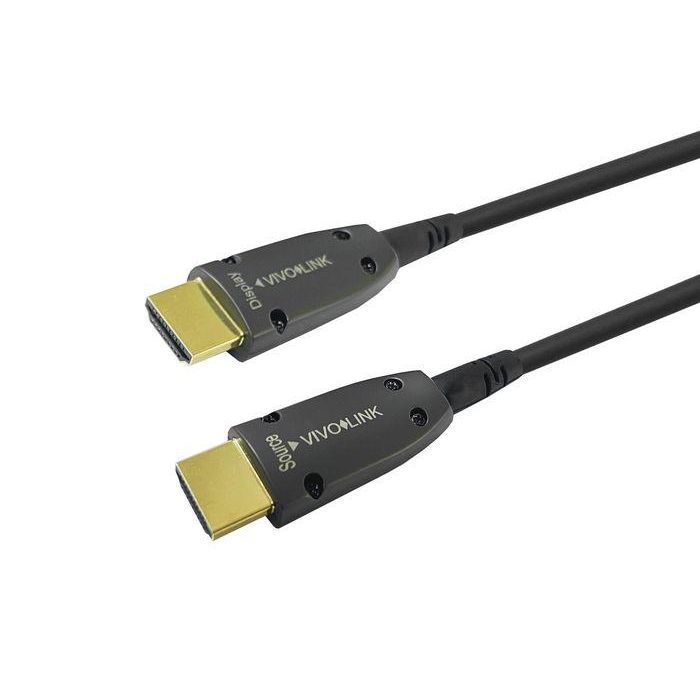 Vivolink Cable HDMI Óptico Blindado 70m - 4K/60Hz 18Gbps con HDMI 2.0, HDR, ARC y HDCP2.2 - Ultra Fino y Resistente Vivolink Cable HDMI Óptico Blindado 70m - 4K/60Hz 18Gbps con HDMI 2.0, HDR, ARC y HDCP2.2 - Ultra Fino y Resistente
