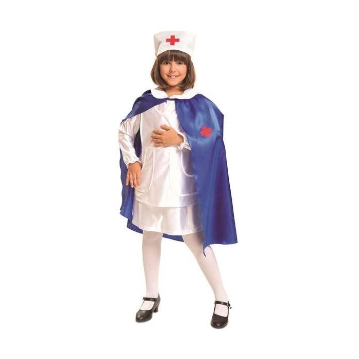 My Other Me Disfraz de Enfermera con Capa para Niña - Talla 7-9 años - Incluye Cofia, Vestido y Capa 100% Poliéster My Other Me Disfraz de Enfermera con Capa para Niña - Talla 7-9 años - Incluye Cofia, Vestido y Capa 100% Poliéster