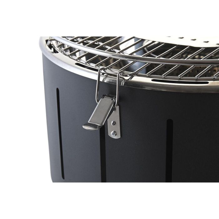 Barbacoa DKD Home Decor Negro Plateado 34.5 x 25 x 34.5 cm 2 Barbacoa DKD Home Decor Negro Plateado 34.5 x 25 x 34.5 cm 2