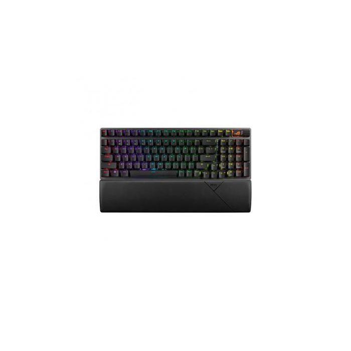 Asus TECLADO STRIX SCOPE II 96 WIRELESS - 90MP037A-BKSA00 - Interruptores mecánicos ROG NX, Conexión trimodal, Español, Negro