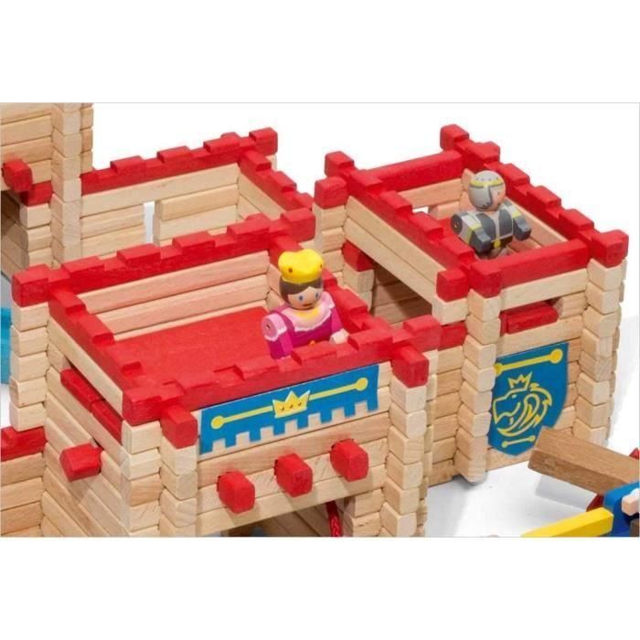 JEUJURA - Le Chateau Fort en bois - Set de construcción - 300 piezas 4