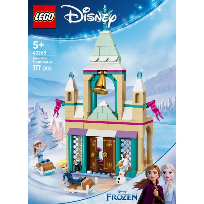 LEGO 43265 Castillo Helado de Arendelle Disney Frozen, con Elsa, Anna, Olaf y 2 trineos. Juguete de Construcción con puertas que se abren y alcoba. 11