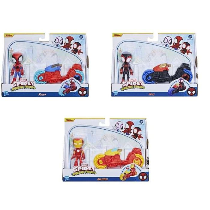 Figura spidey 10 cm con motocicleta - modelos surtidos 8