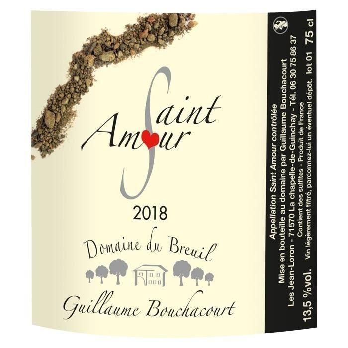 Domaine du Breuil Guillaume Bouchacourt 2018 Saint Amour - Beaujolais vino tinto 1