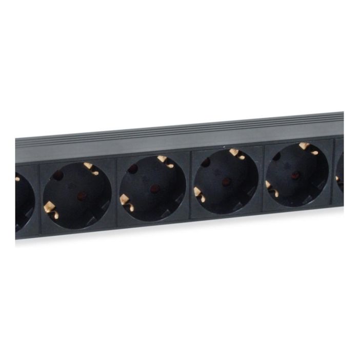 Equip Regleta Rack 19 Pulgadas 1U Conector IEC320 C14 8 Sockets DIN49440 Negro 2