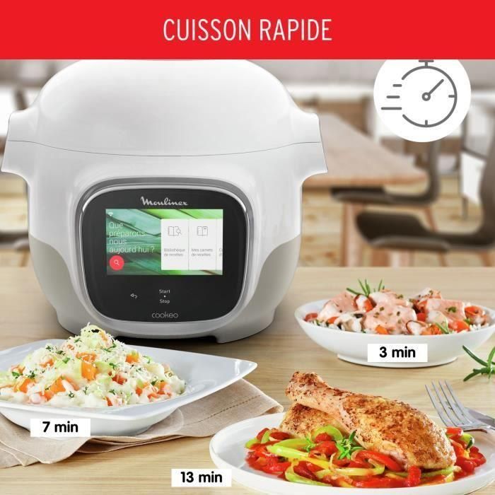 MOULINEX Cookeo Touch Mini 3L Multicocina inteligente de alta presión conectada CE922110 - 100 recetas integradas 2